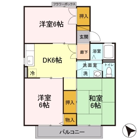 ドミール城西の物件間取画像