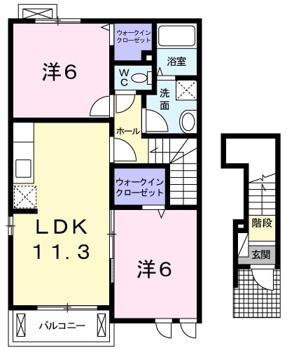 カレントＡの物件間取画像