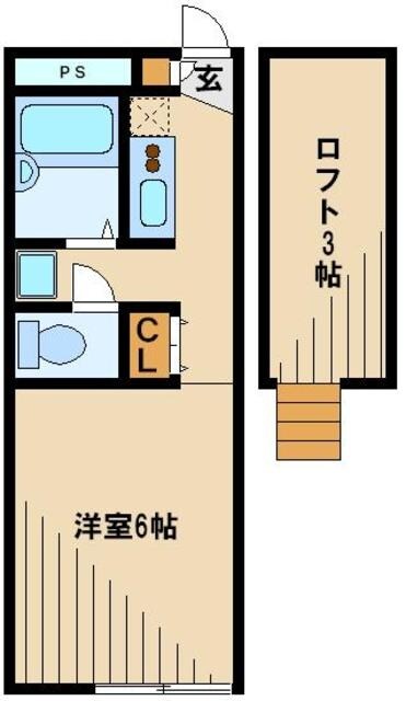 レオパレスコートヤードの物件間取画像