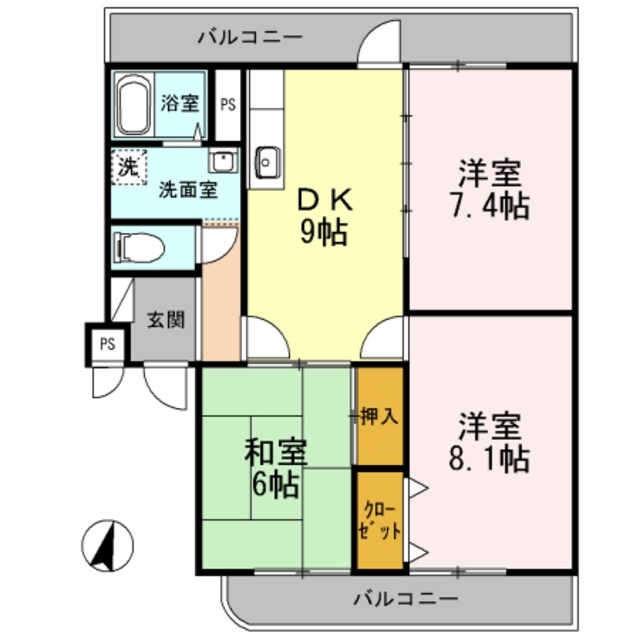 エミネンスさくらの物件間取画像