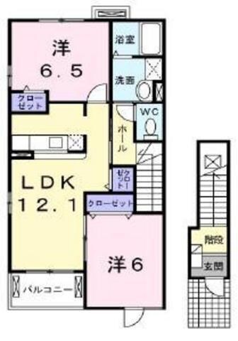 ベル・アム－ルＡの物件間取画像
