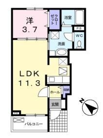 カルム・ＫIIの物件間取画像