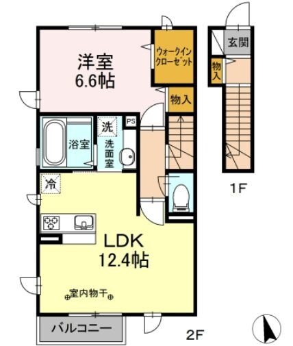 サンコート宮沢の物件間取画像