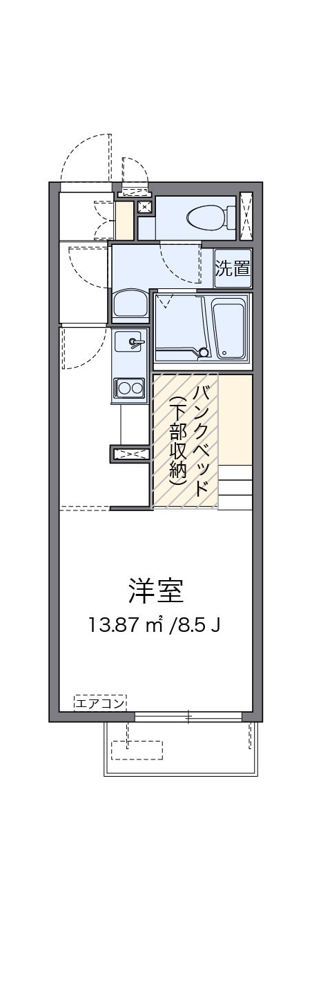 ミランダベル　エスポワール青葉の物件間取画像