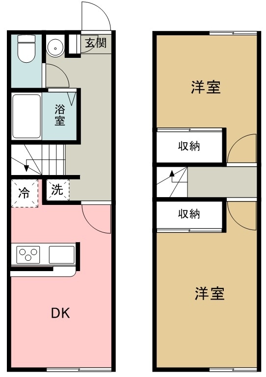 レオパレスヴェルジェの物件間取画像