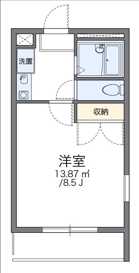 レオパレストゥインクル砂川の物件間取画像