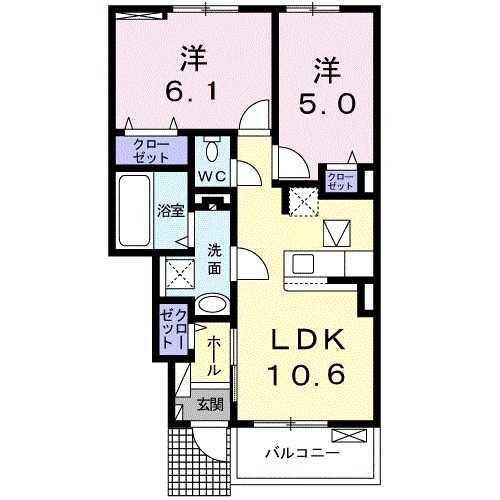 ニュースプリングIIの物件間取画像