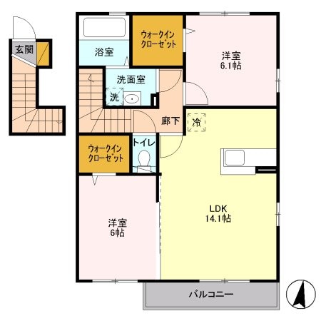 アヴニールの物件間取画像