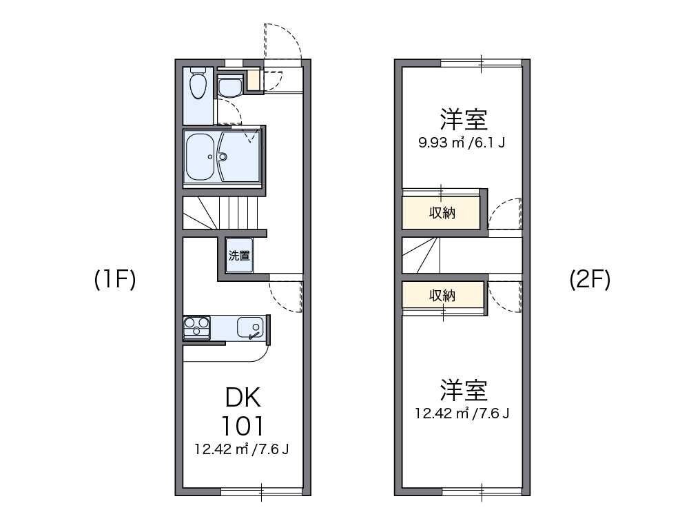 レオパレス今寺３丁目の物件間取画像