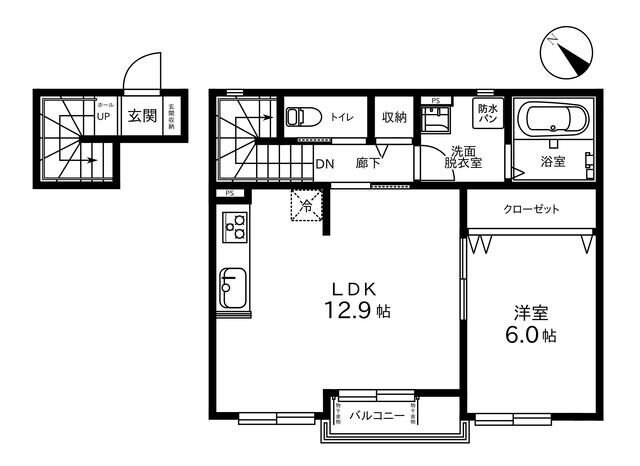 ヴィラ高松の物件間取画像