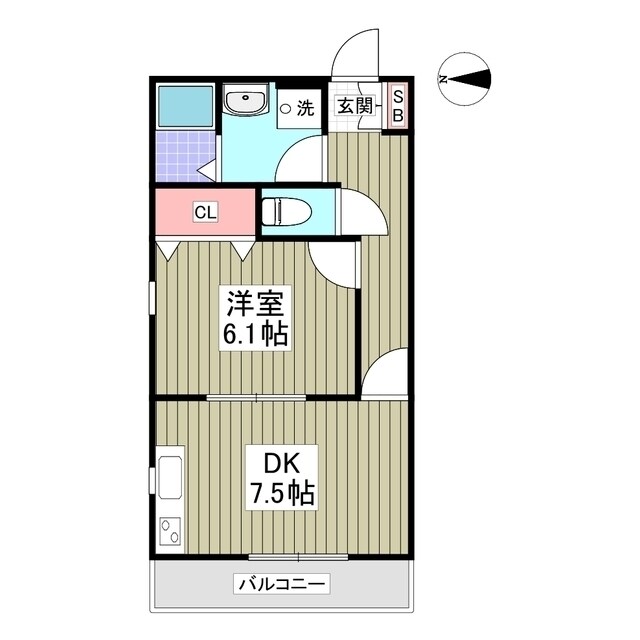 オリーブ上砂町の物件間取画像