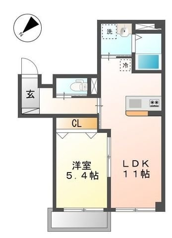 ボヌールの物件間取画像