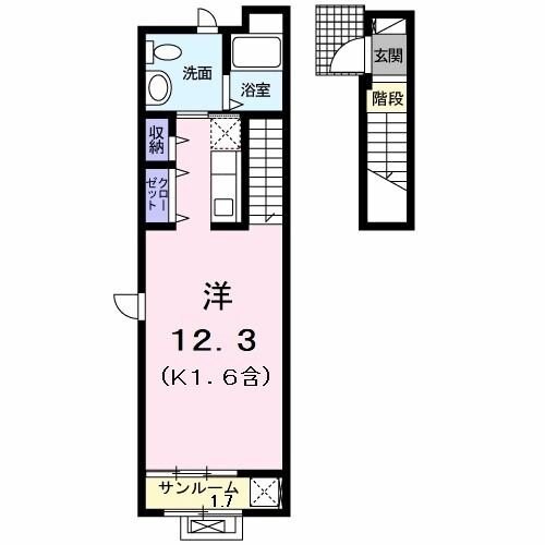 カーサボニートの物件間取画像