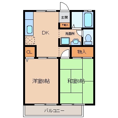 ハイツムウランの物件間取画像