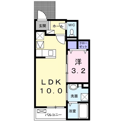 クラールフリーデの物件間取画像