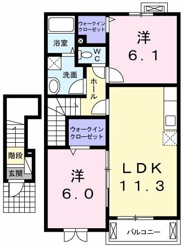 グランデ　ストラーダＢの物件間取画像