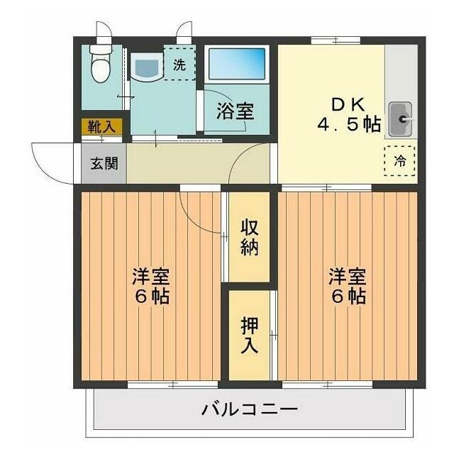 ウィングＭの物件間取画像