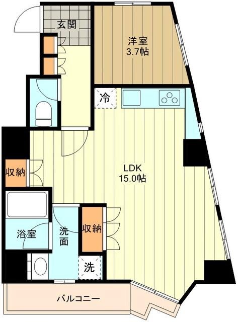 セルベコート立川の物件間取画像