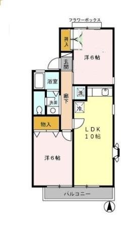 セジュール・モローＡＢの物件間取画像