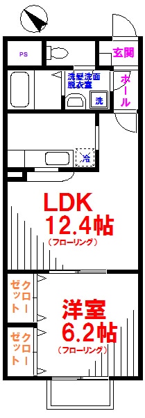 アムールゆうの物件間取画像