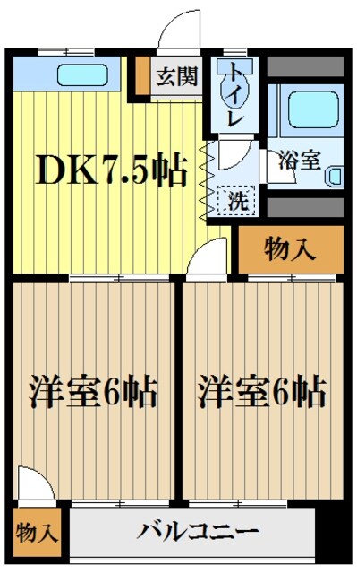 物件間取画像