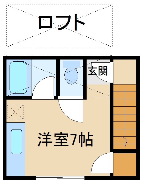 山口ハイツの物件間取画像