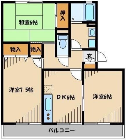 ヴァンベール冨士の物件間取画像