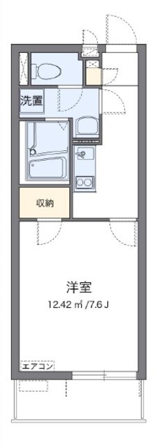 クレイノ芝富士ハイツの物件間取画像