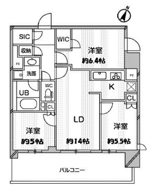 ドゥーエ大宮の物件間取画像