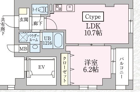 La Cezanne　Tokiwaの物件間取画像