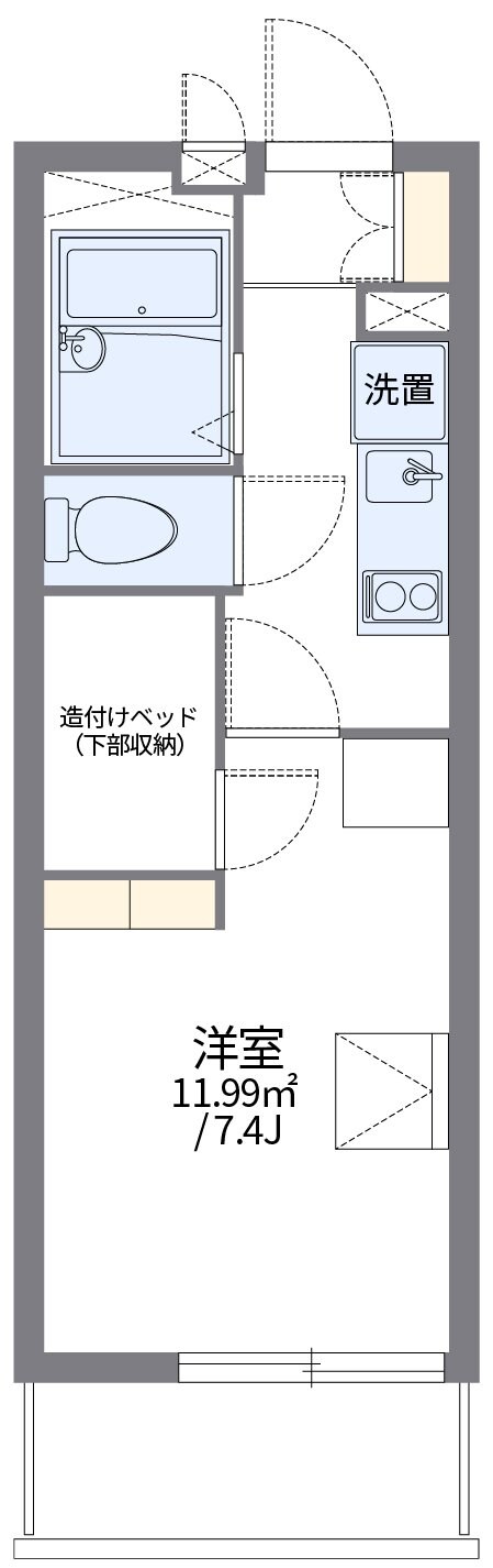 レオパレスＭＡＭＩの物件間取画像