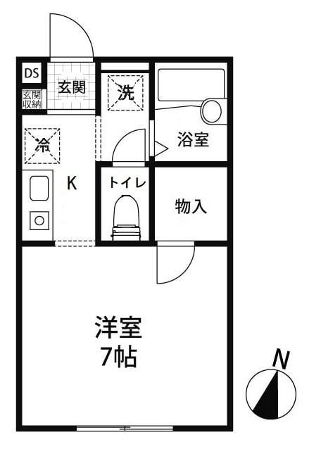 ベルク関の物件間取画像