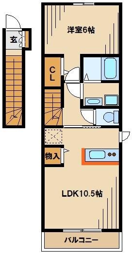 メゾン　ド　コッティIIの物件間取画像