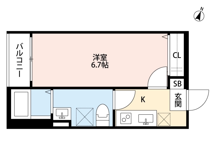 エルグレイス蕨の物件間取画像