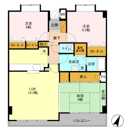 ロイヤルコート東浦和の物件間取画像