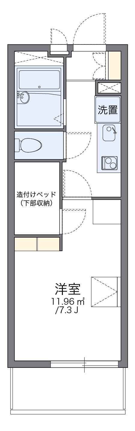 レオパレスＳＨＩＢＡ　ＡＬＬ１の物件間取画像