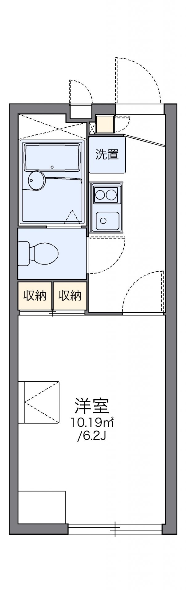 レオパレス城町の物件間取画像