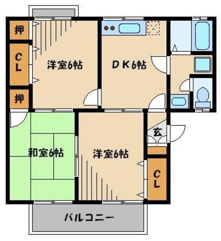 ニュー篠原ハイツの物件間取画像