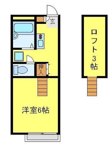 レオパレスｗｅｓｔ　ｃｏｕｒｔの物件間取画像