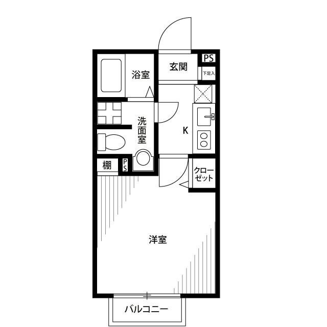 アムール Reposの物件間取画像