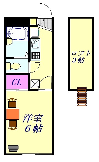 レオパレスパストラル　30624の物件間取画像