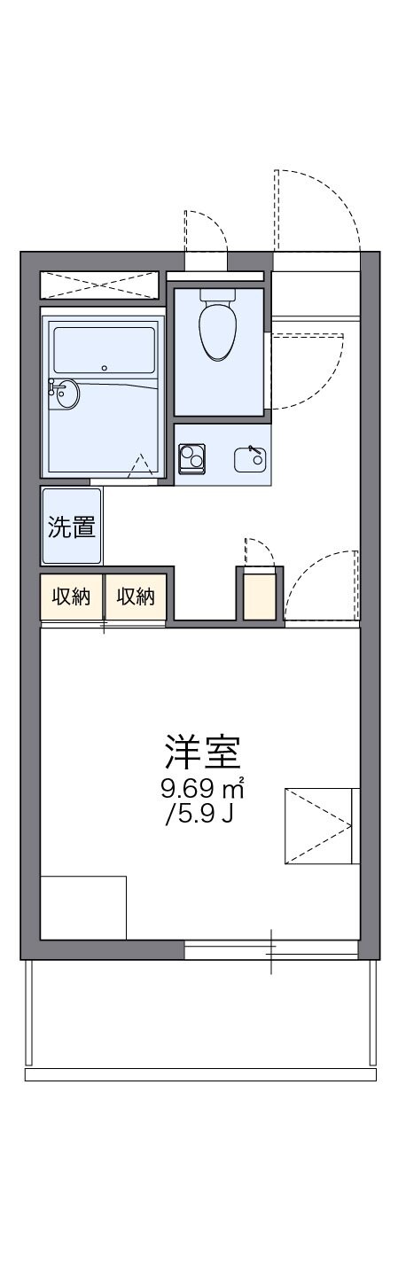 レオパレスセゾンコートの物件間取画像