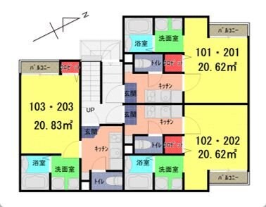 ＢＥＬＥＺＡ七里の物件間取画像