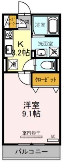 コリーヌヴェール上小の物件間取画像