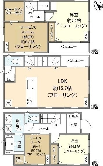 Ｋｏｌｅｔ北浦和＃０２の物件間取画像