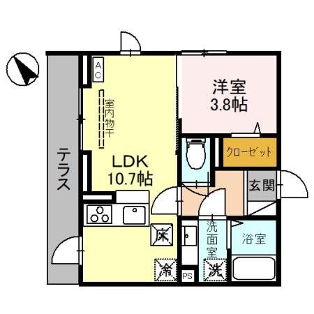 （仮称）大宮区三橋二丁目D-ROOMの物件間取画像