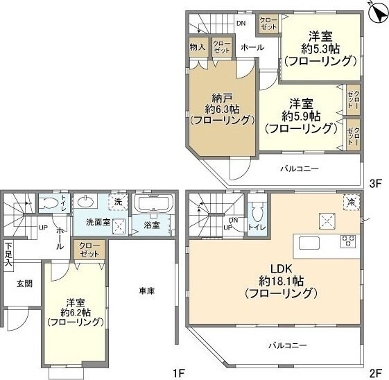 Kolet与野本町#03の物件間取画像