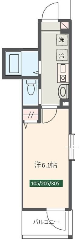 MELDIA大宮北B Bの物件間取画像