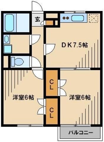 プレジールアントレの物件間取画像