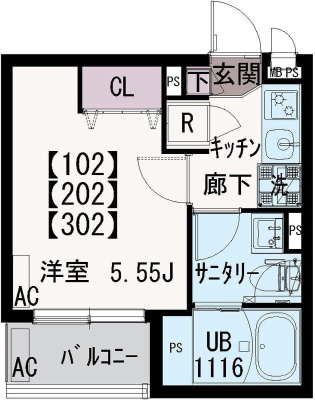 IXO浅間町の物件間取画像